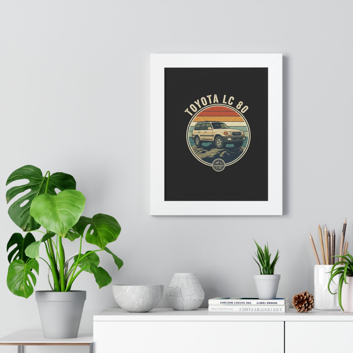 LC 80 Framed Vertical Poster, Cute Wall Art, Home Decor for Star Wars Fans, Perfect Gift for Birthdays, Collectors Item