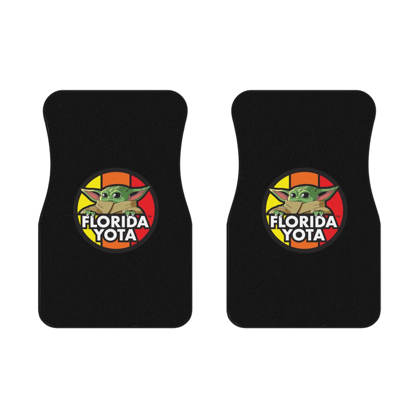 Fun Florida Yota Car Mats, Custom Car Accessories, Baby Yoda Mats, Star Wars Gifts, Car Interior Decor, Perfect for Fans