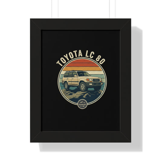 LC 80 Framed Vertical Poster, Cute Wall Art, Home Decor for Star Wars Fans, Perfect Gift for Birthdays, Collectors Item