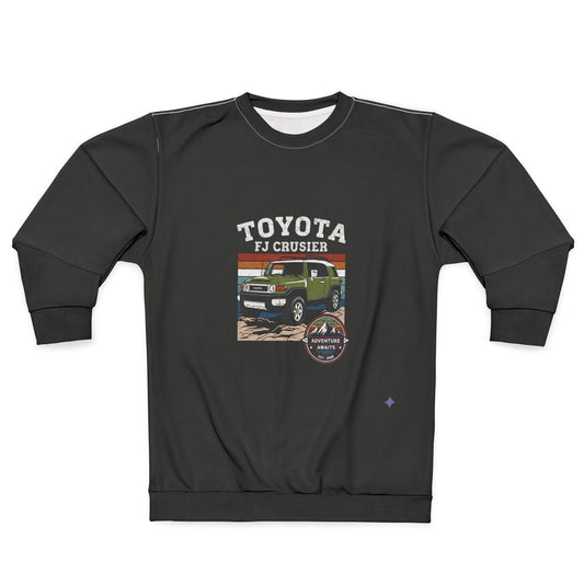 Vintage Toyota FJ Cruiser Unisex Sweatshirt, Cozy Crewneck, Car Enthusiast Gift, Adventure Wear, Travel Apparel, Retro Fashion