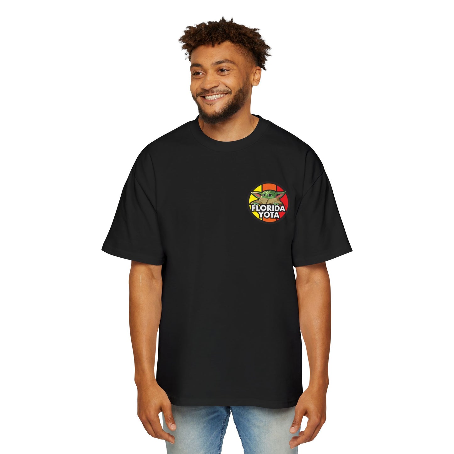Men's Graphic Oversized Tee | Florida Yota Design | Retro Style, Casual Wear, Gifts for Star Wars Fans, Summer Fashion, Streetwear