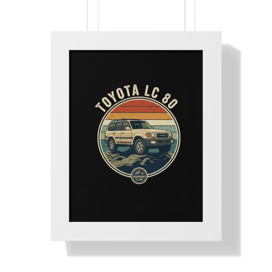 LC 80 Framed Vertical Poster, Cute Wall Art, Home Decor for Star Wars Fans, Perfect Gift for Birthdays, Collectors Item
