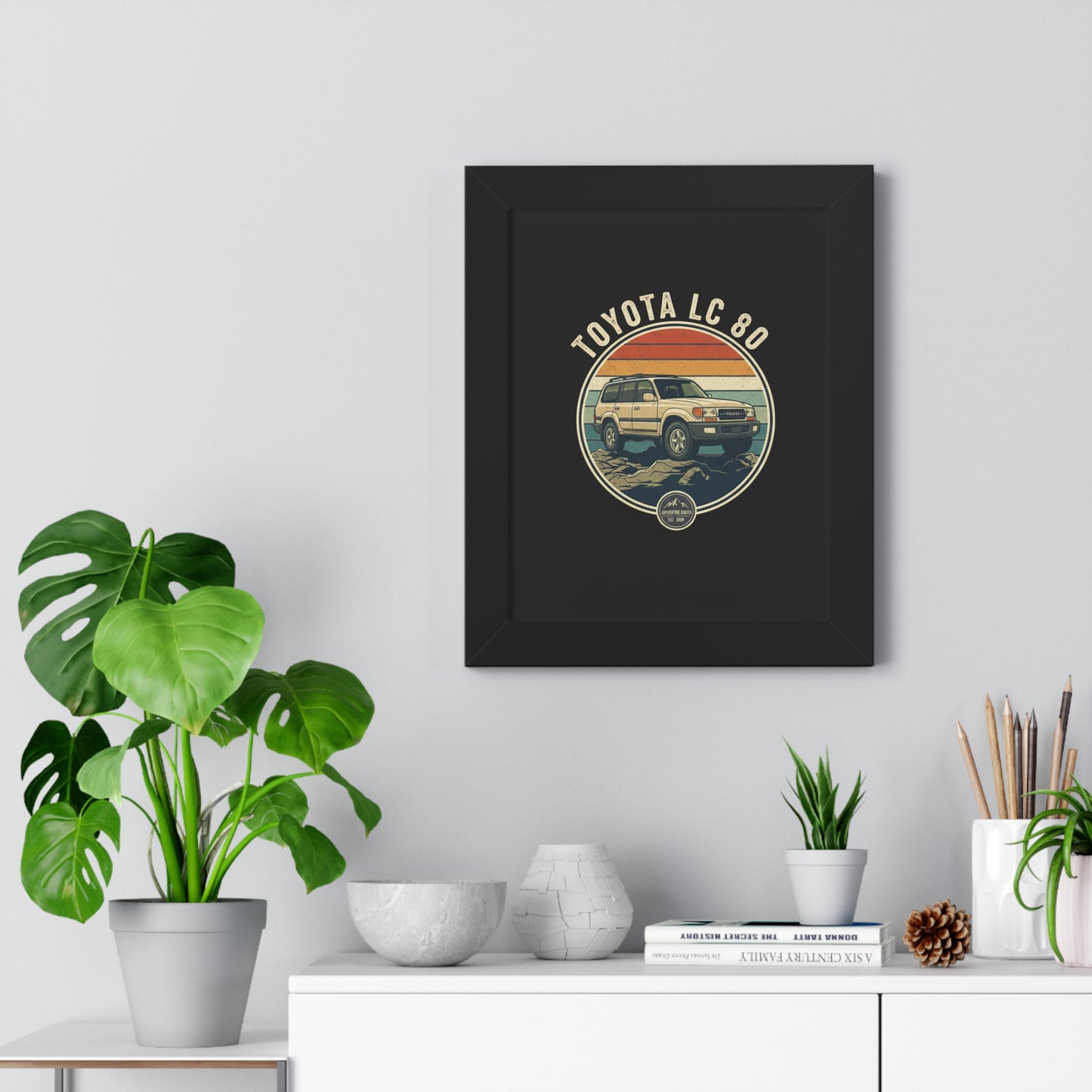 LC 80 Framed Vertical Poster, Cute Wall Art, Home Decor for Star Wars Fans, Perfect Gift for Birthdays, Collectors Item