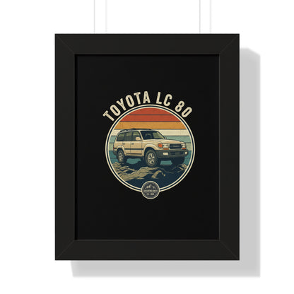 LC 80 Framed Vertical Poster, Cute Wall Art, Home Decor for Star Wars Fans, Perfect Gift for Birthdays, Collectors Item
