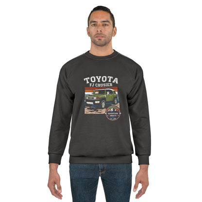 Vintage Toyota FJ Cruiser Unisex Sweatshirt, Cozy Crewneck, Car Enthusiast Gift, Adventure Wear, Travel Apparel, Retro Fashion