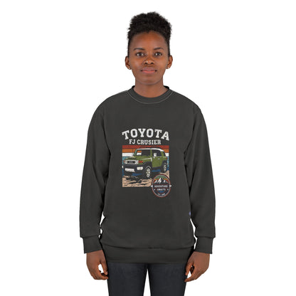 Vintage Toyota FJ Cruiser Unisex Sweatshirt, Cozy Crewneck, Car Enthusiast Gift, Adventure Wear, Travel Apparel, Retro Fashion